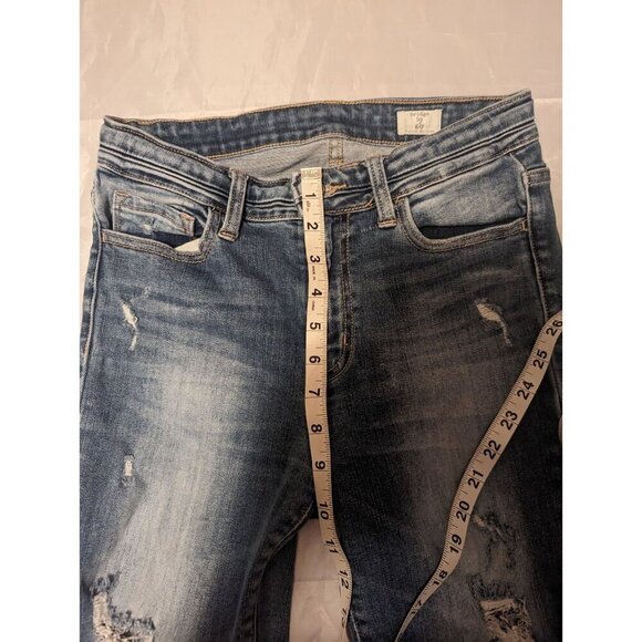 Bridge by GLY "Buckle" distressed Mid Rise Skinny Size 28 - Picture 10 of 14